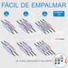 60 Piezas Conectores Eléctricos, Empalme Rápido para Cable, Terminales Eléctricas