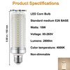 RAYHOO 18W LED Light Bulbs Incandescent 120-180 Watts Equivalent, E26/E27