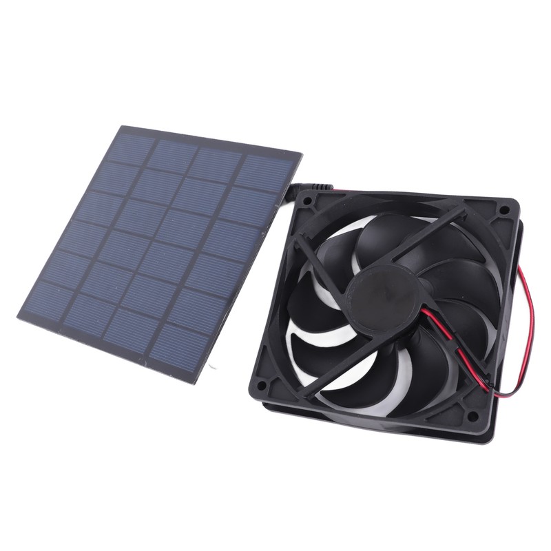 5W Solar Panel Fan Eco Friendly Low Noise Compact Portable