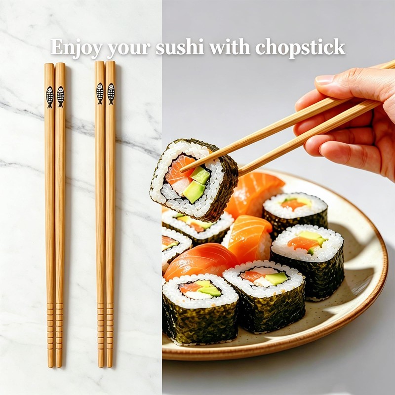NTMURIKS 6PCS Sushi Making Kit for Beginners – 2 Bamboo