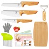 Kibbidea Kids Safe Knives for Real Cooking, 11-Piece Kids Cutting