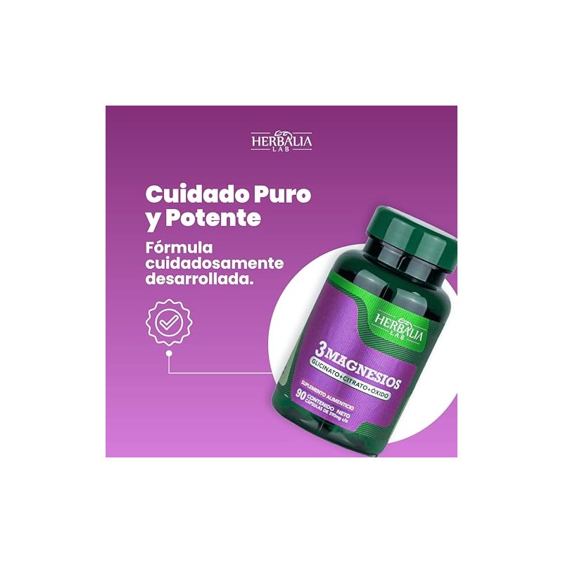 Magnesio Complex 3 en 1 – Glicinato, Citrato y Óxido