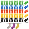 Pack of 50 Sock Clips with Hooks, Multicoloured Sock Clips,