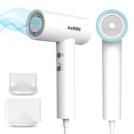 110000 RPM High-Speed Negative Ionic Hair Dryer, 1300W Low Noise Thermo-Control Blow Dryer, Adjustable 4 Temps & 2 Speeds, Portable Hair Dryer for Fast Drying, Home Travel