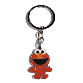 ELMO CARTOON CHARM KEYCHAIN KEY RING FOR ZIPPER PULL PURSE WALLET BACKPACK DIAPER BAG TOTE OR SMALL PET DOG CAT COLLAR