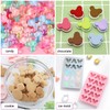 LIYDE Gummy Bear Silicone Molds, 15 Cavity Non-Stick Bear Silicone
