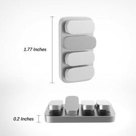 Metal Fidget Slider EDC Fidget Clicker Fidget Toys Adults (Matte Silver)