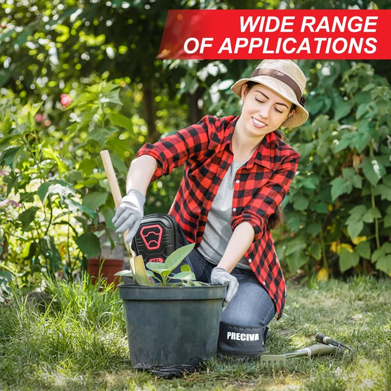 Professional Gel Padded Knee Pads Adjustable Straps Gardening Construction