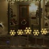 10 Pack Christmas Solar Pathway Lights, Snowflake Outdoor Decorations