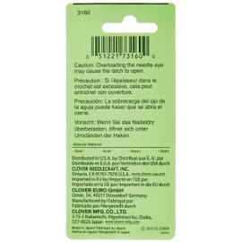 Clover 3160 Darning Needles with Latch Hook, Eye, 2-Piece