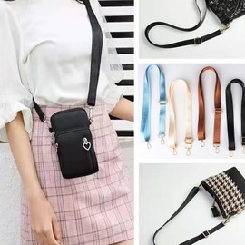 2.5cm Wide Beige Nylon Shoulder Strap, Adjustable Replacement Bag Strap for Handbag Laptop Crossbody, Pack of 2