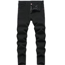 Lanscadran Boy's Black Jeans Skinny Classic Fit Base Bottom Jeans,265,14