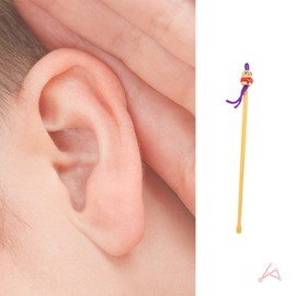 JERRY Ear pick premium large capacity wooden cotton swab