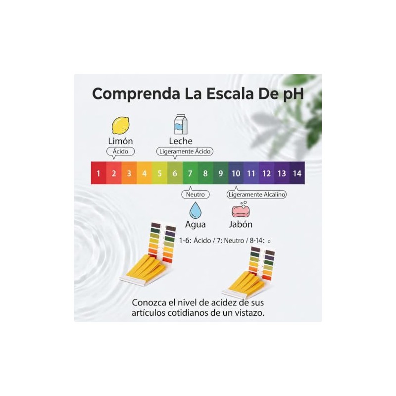 560 Tiras Reactivas Tornasol Medición pH 1-14, Lectura Rápida