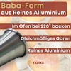 NAMAI - Set of 6 Baba au Rhum Moulds, Pudding