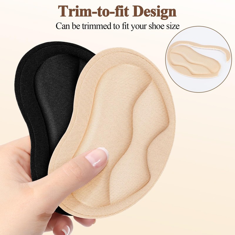 Euqvunn 4 Paia Cuscinetti per Tallone, Proteggi Tallone per Scarpe,
