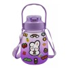 Maíz Botella Cilindro Agua Deportiva Motivacional Multicolor 1.3l