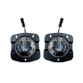 KOZAK LED Fog Light- Pair Set (Left Side and Right Side) Compatible with Kenworth T680, PLUS Logo Reflective Vest