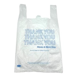 BLUE EXTRA HEAVY 1/6 T-SHIRT BAGS- 1000CT
