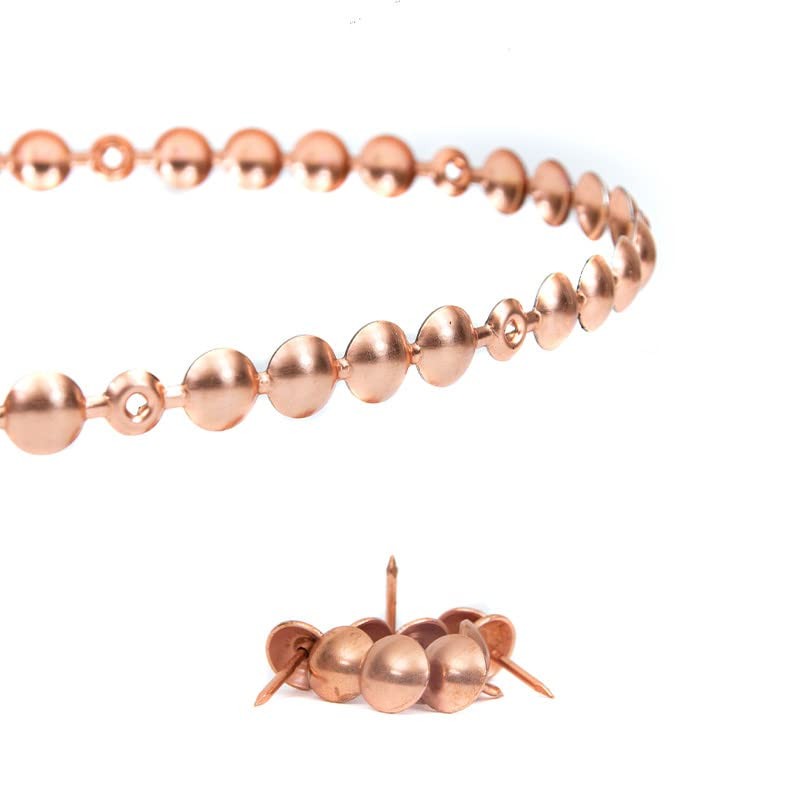 Decorative Nail Poles with 1 m Nails 9.5 mm Copper