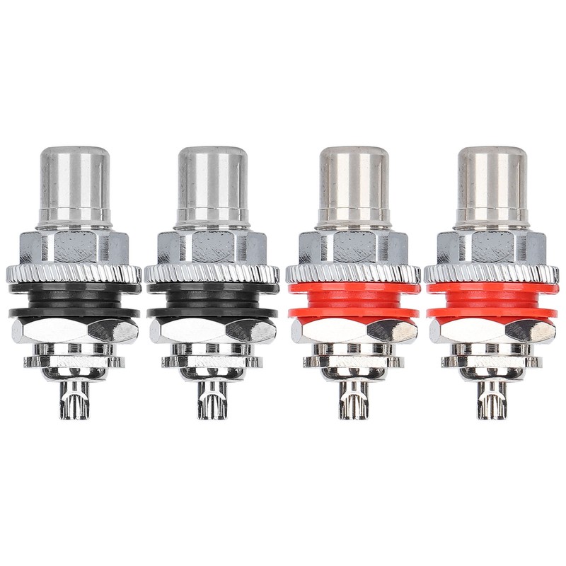 Monosaudio C401R 4Pcs RCA Socket Terminal Pure Copper Rhodium Plated