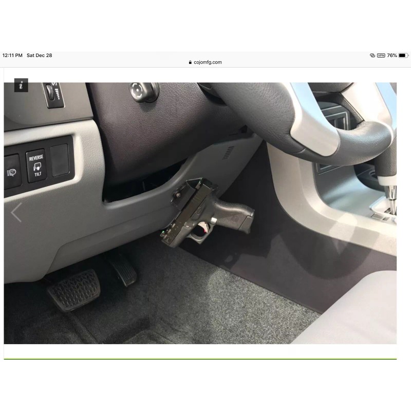 CoJo MAGNETIC Surface Mounted Gun Holster for Car, Home, Office