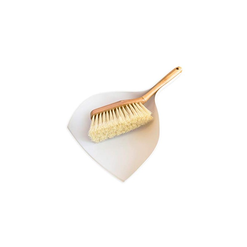 Econatural by York Dustpan Set, Bamboo, Polypropylene, Beige, Standard