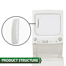 GRAND ORANGE White Solid Door Handle Compatible with GE Dryer WE01X30378 WE1M1068 PS1177202 WE01X25878