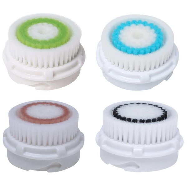Replacement Brush Heads for Clariso-nic MIA & MIA 2 PRO PLUS Facial Massager, Facial Cleanser, Pore Care Brush Head, Pack of 4