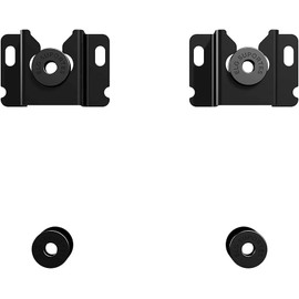 ELG Fixed/Low Profile TV Wall Mount for TVs 14" to 75", Holds up to 99 lbs, Universal VESA, Fits 12", 16”, 18”, 24” Wood Studs, Locking/Quick Release System, Genius, Steel, Black