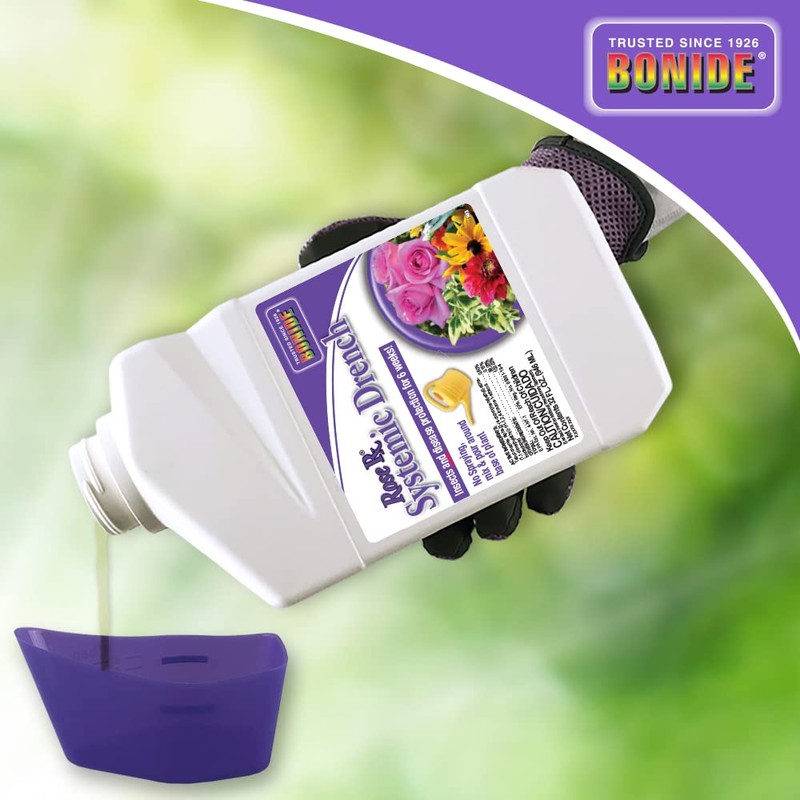 Bonide Rose Rx Systemic Drench, 32 oz Concentrate, Garden Insect