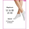 Hudson Relax Women's Trainer Socks Cotton Skin-friendly, White 0008