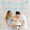 Blue Welcome Baby Banner, Welcome Back, Home Banner Decoration with