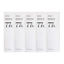 Anua Houttuynia cordata 77% toner 250ml 5 pieces JJ Mall / 아누아 어성초 77% 토너 250ml 5개  JJ몰
