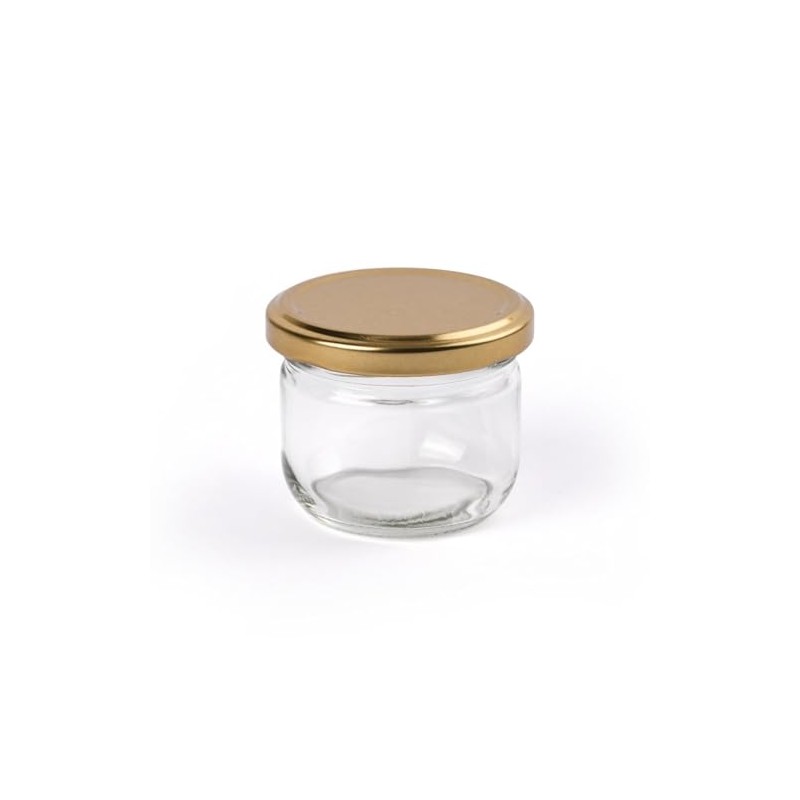 MARKY'S Mini Glass Jars With Tin Lids - 24 pack