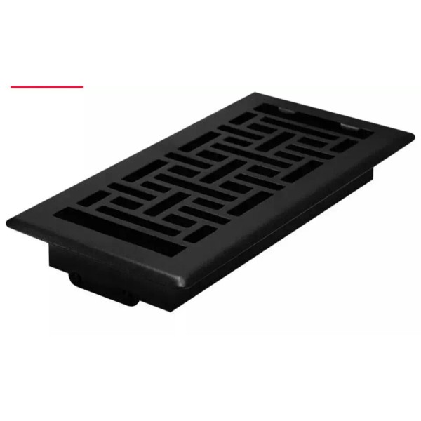 8 PACK! Manor House Designer Black Floor Registers Easy Install