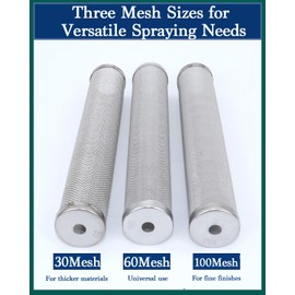 730067 (1+3+1) Titan Manifold Filter 5-Pack – 1x 30 Mesh, 3X 60 Mesh, 1x 100 Mesh – Compatible with Titan Impact 440, 640i, 740, 840i, 1040i, Elite 2000, PowrTwin 3500, 5500 Paint Sprayers