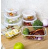 Bayco Glass Storage Containers with Lids, 9 Sets, Meal Prep