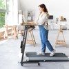 Enayplon Small Standing Desk with Wheels, Portable Treadmill Desk, Rolling