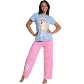 Bluey Pyjamas | Womens Pyjamas | Cotton Women’s Nightwear | Ladies Pjs | Pink XL