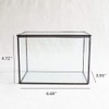 Lvpage Rectangle Geometric Glass Terrarium Planter Decor Box Handmade Flower