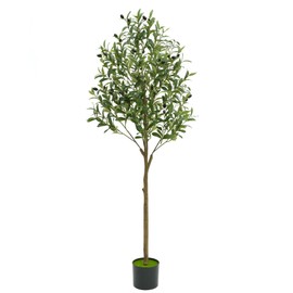 Defeena Artificial Olive Tree 5ft – Realistic Faux Plant Indoor/Outdoor Decor with Lifelike Leaves,Fake Olive Tree