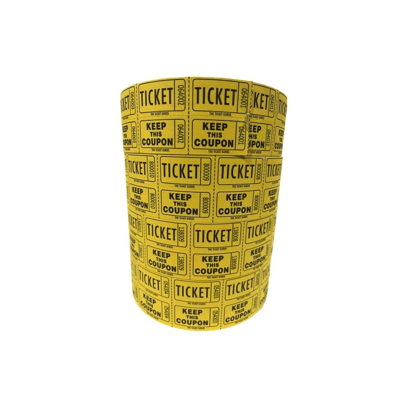 The Ticket Gurus-Raffle Tickets - 4 Yellow Rolls of 2000
