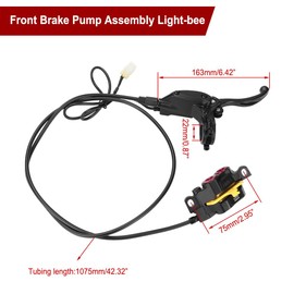 42" Front Disc Brake Master Cylinder Caliper Pump Brake Lever Kit for Surron Light Bee Sur-Ron SURRON & Other Electric Off-Road Motorcycles for 7/8" 22mm Handlebar Front Brake Pump 1075mm