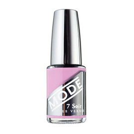 MODE Nail Polish Pink Lilac Nail Lacquer, Long Lasting Pigment Rich Color, Chip Resistant Strength, UV Protection Manicure Care, Made in NY USA, 7 Soir Le Vernis - Hello