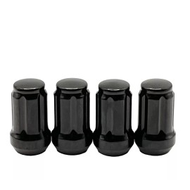 Unbranded 24 Black 6 Spline Lug Nuts 12x1.5 Fits Toyota 4Runner Tundra FJ Tacoma W/Key