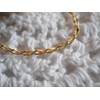 Beriso 14K Plated Shining Double Layered Glitter Chain Ankle Bracelets