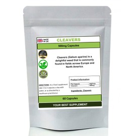 Cleavers Capsules 100% Natural Pure no additives (Galium aparine) (60)