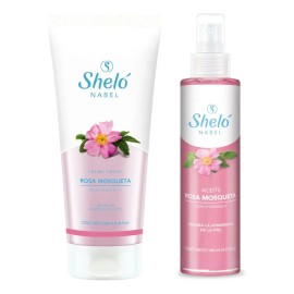 Set Crema + Aceite Rosa Mosqueta Sheló Reafirma Da Suavidad