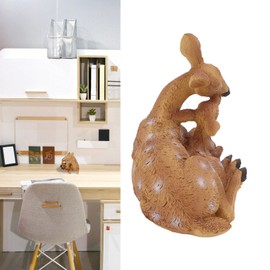 SEAFRONT Deer Statue Reindeer Figure Miniature Figures Statue Animals Deer Toys Figure Christmas Decoration for Table Top Shelf Office Desk